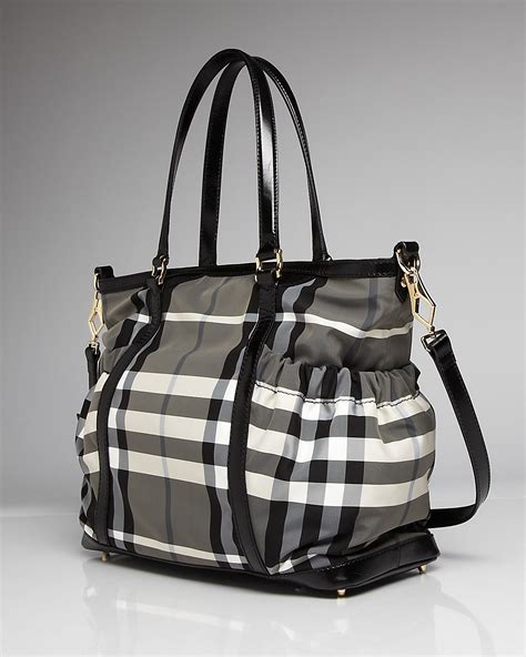 burberry black and white diaper bag|burberry diaper bag outlet.